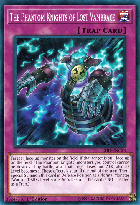 The Phantom Knights of Lost Vambrace [LEHD-ENC28] Common | Chromatic Games