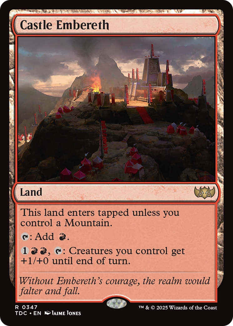 Castle Embereth [Tarkir: Dragonstorm Commander] | Chromatic Games
