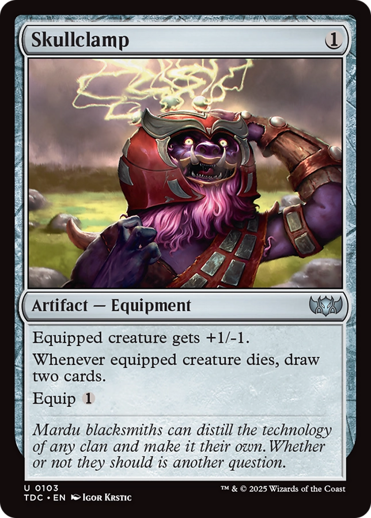 Skullclamp [Tarkir: Dragonstorm Commander] | Chromatic Games