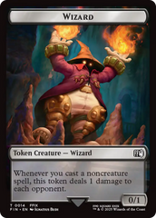 Hero (0002) // Wizard (0014) Double-Sided Token [FINAL FANTASY Tokens] | Chromatic Games