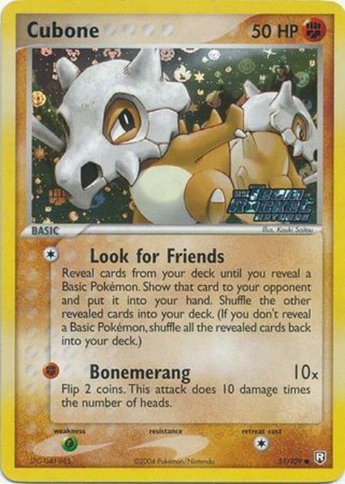 Cubone (51/109) (Stamped) [EX: Team Rocket Returns] | Chromatic Games