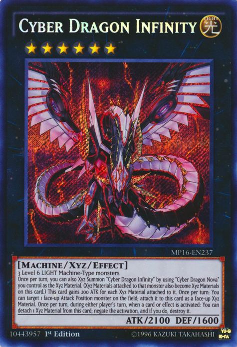 Cyber Dragon Infinity [MP16-EN237] Secret Rare | Chromatic Games
