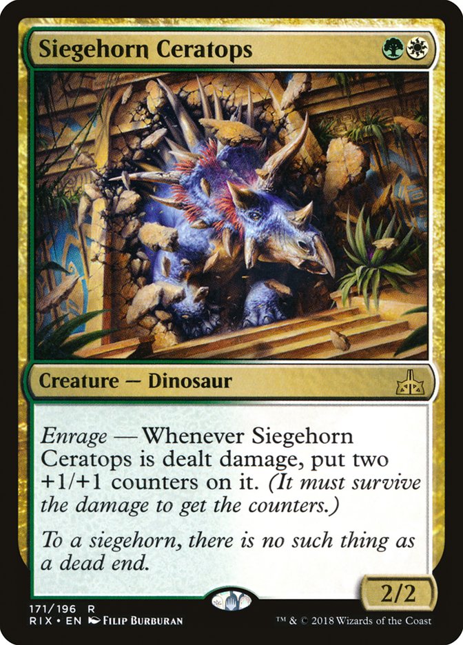 Siegehorn Ceratops 171/196 (Rivals of Ixalan)  | Chromatic Games