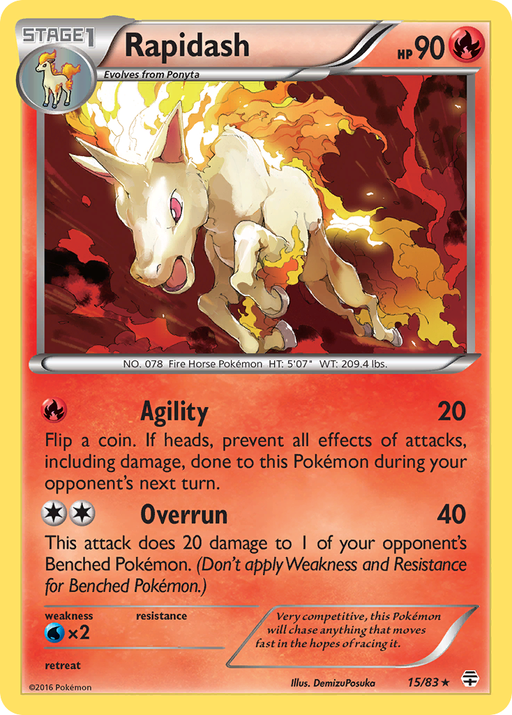 Rapidash (15/83) [XY: Generations] | Chromatic Games