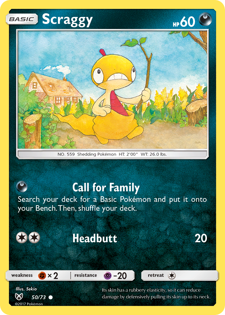 Scraggy (50/73) [Sun & Moon: Shining Legends] | Chromatic Games