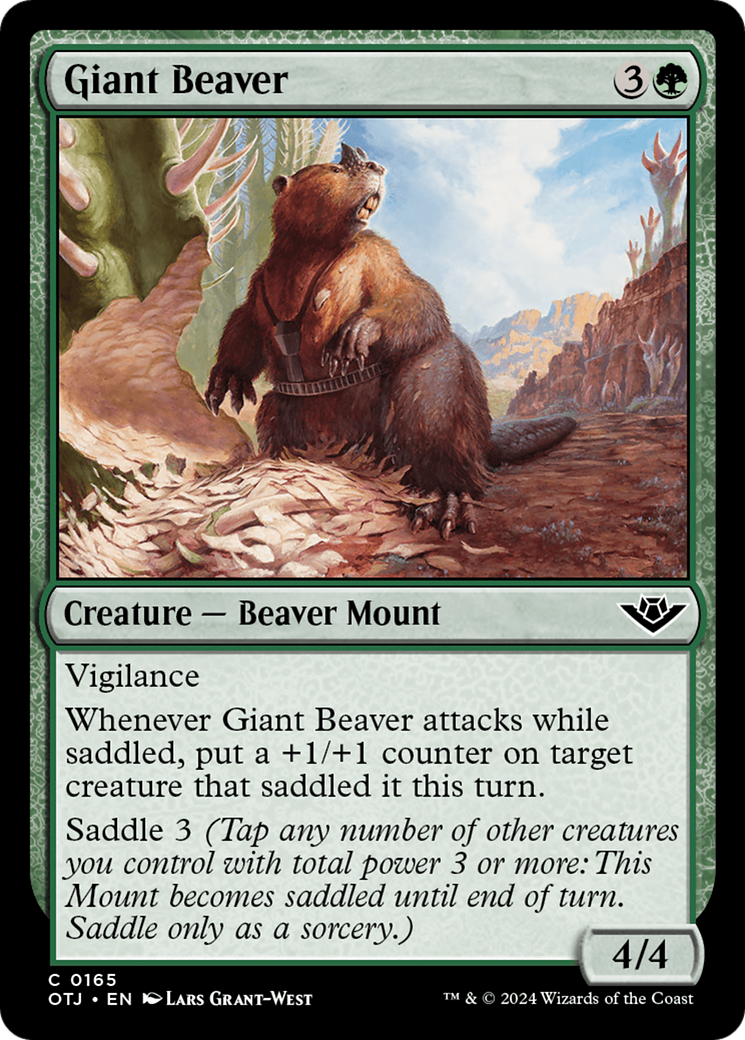 Giant Beaver [Outlaws of Thunder Junction] | Chromatic Games