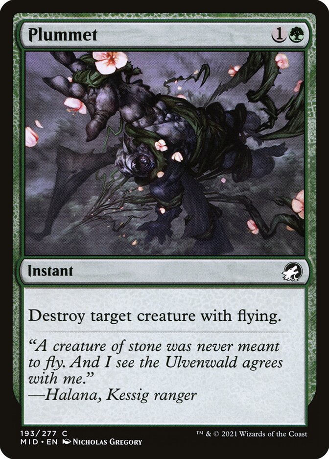 Plummet 193/277 (Innistrad: Midnight Hunt)  | Chromatic Games