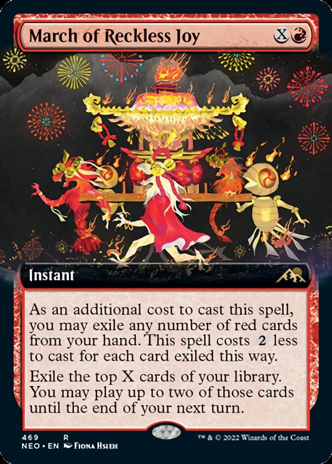March of Reckless Joy (Extended Art) [Kamigawa: Neon Dynasty] | Chromatic Games