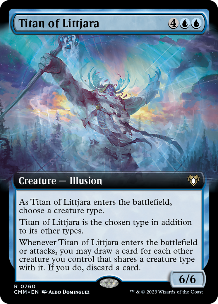 Titan of Littjara (Extended Art) [Commander Masters] | Chromatic Games