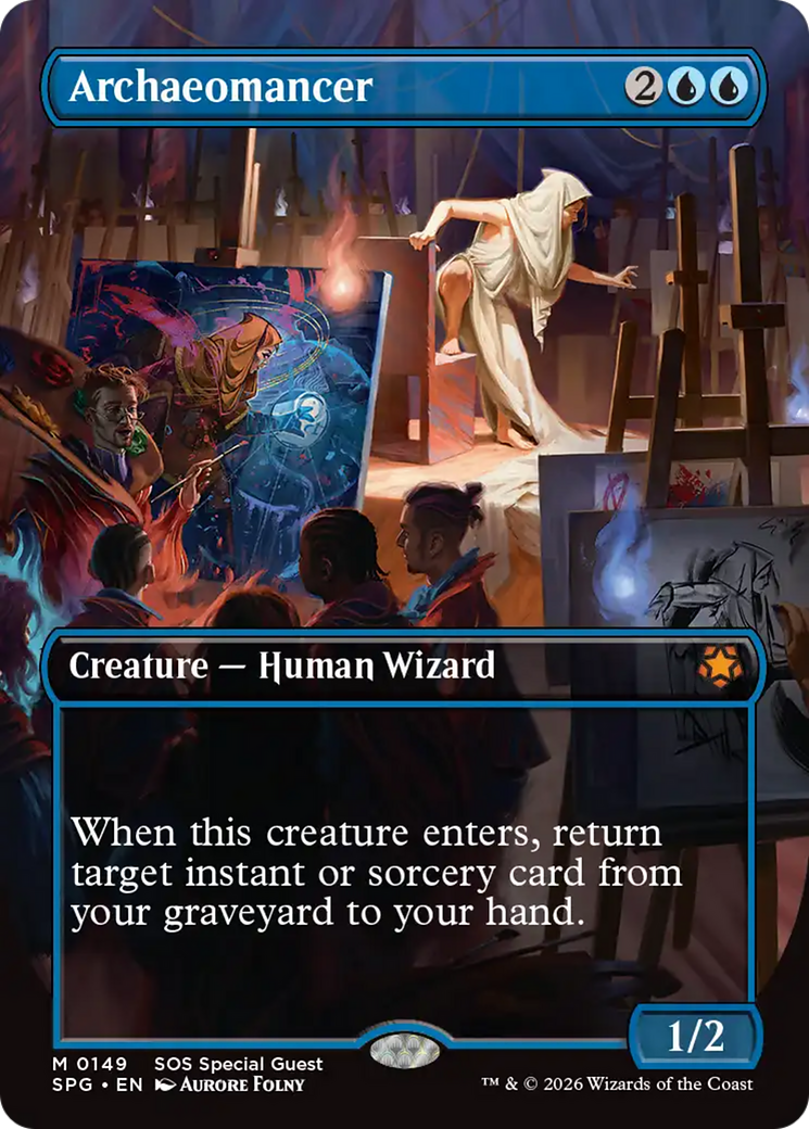 Archaeomancer (Borderless) [Secrets of Strixhaven Special Guests] | Chromatic Games