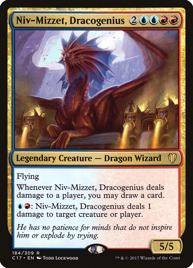 Niv-Mizzet, Dracogenius 184/309 (Commander 2017)  | Chromatic Games