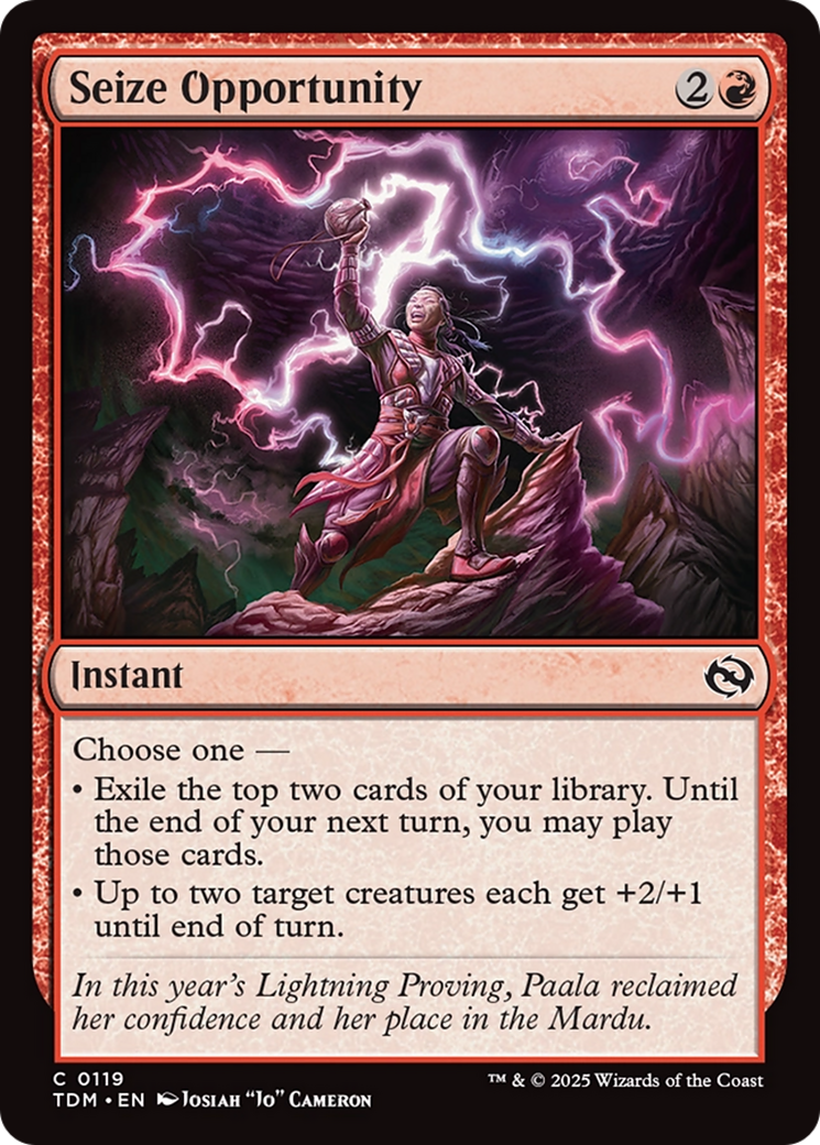 Seize Opportunity [Tarkir: Dragonstorm] | Chromatic Games