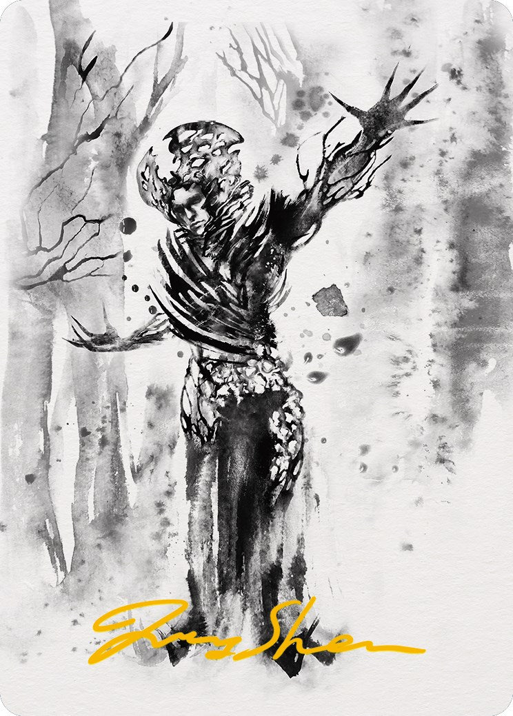 Rustvine Cultivator Art Card (Gold-Stamped Signature) [Phyrexia: All Will Be One Art Series] | Chromatic Games