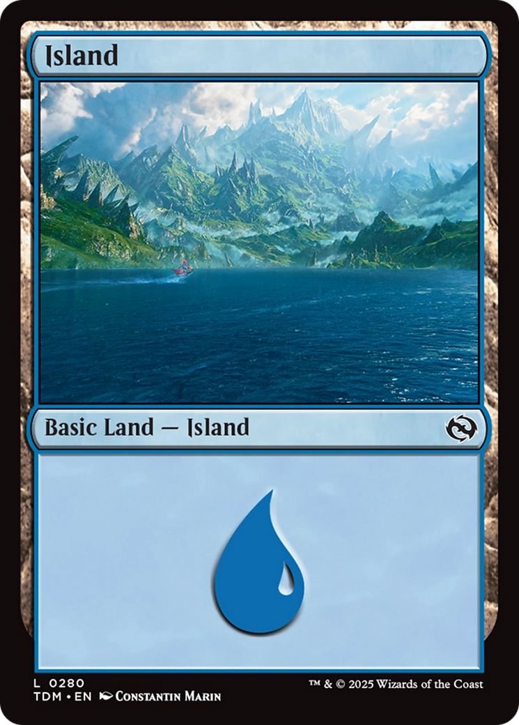 Island (0280) [Tarkir: Dragonstorm] | Chromatic Games