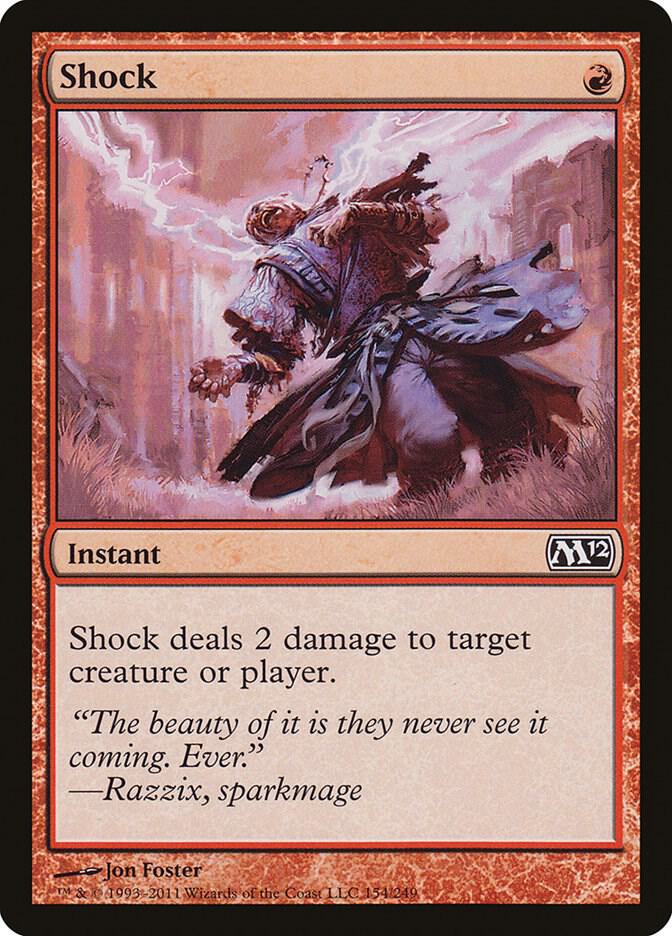 Shock 154/249 (Magic 2012 (M12))  | Chromatic Games