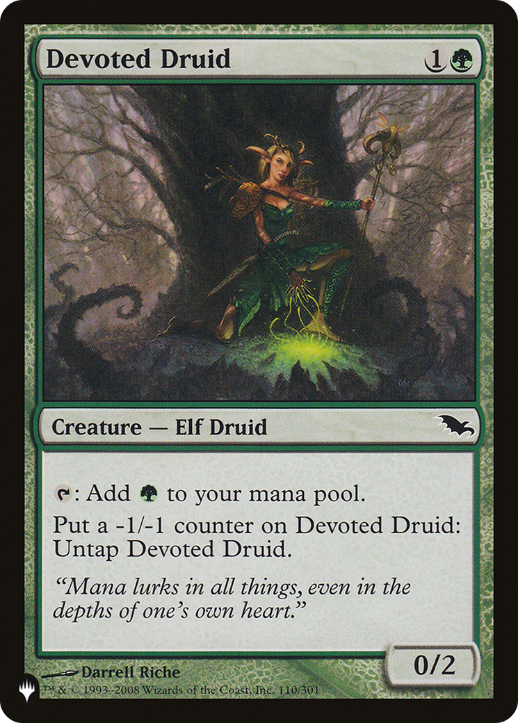 Devoted Druid (SHM) [The List Reprints] | Chromatic Games