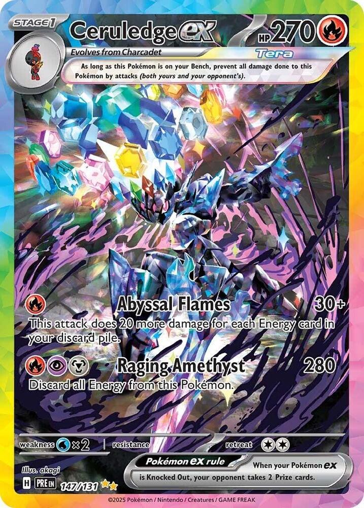 Ceruledge ex (147/131) [Scarlet & Violet: Prismatic Evolutions] | Chromatic Games