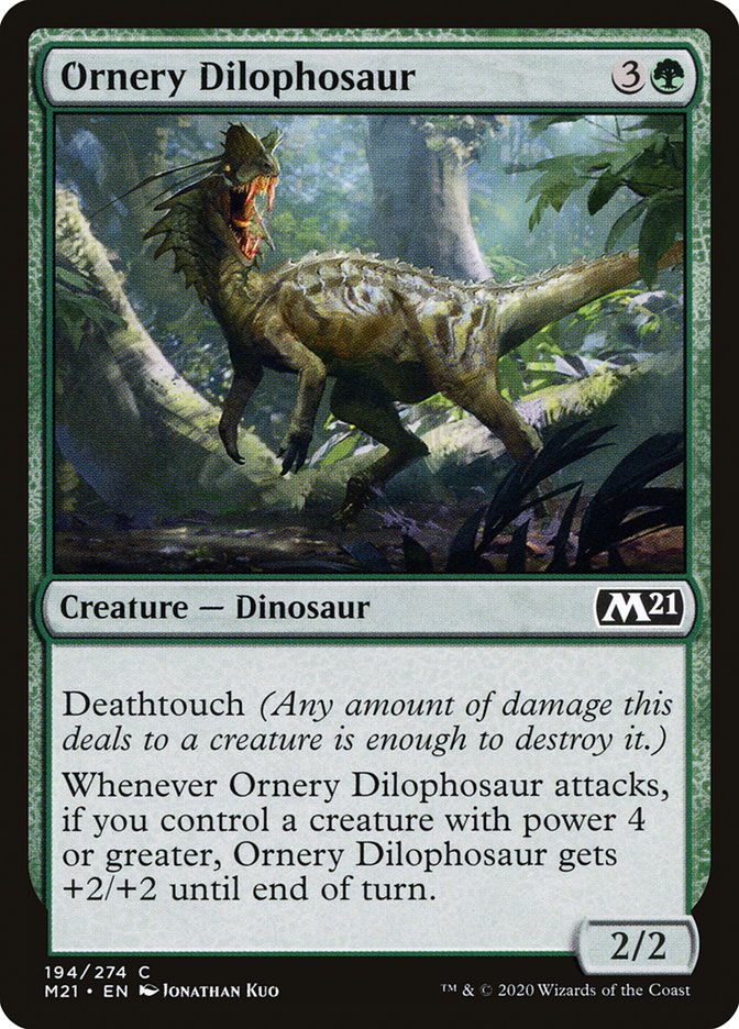 Ornery Dilophosaur 194 (Core Set 2021)  | Chromatic Games