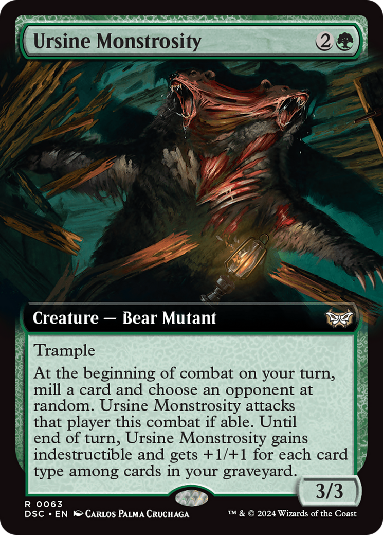 Ursine Monstrosity (Extended Art) [Duskmourn: House of Horror Commander] | Chromatic Games