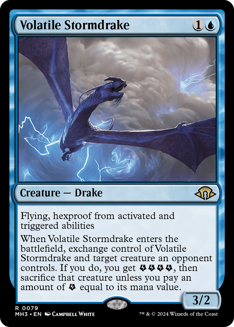 Volatile Stormdrake [Modern Horizons 3] | Chromatic Games