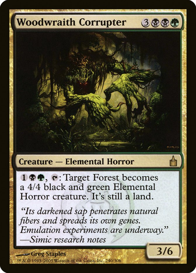 Woodwraith Corrupter 240/306 (Ravnica: City of Guilds)  | Chromatic Games