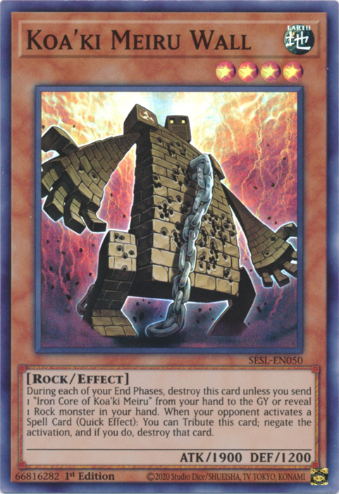 Koa'ki Meiru Wall [SESL-EN050] Super Rare | Chromatic Games