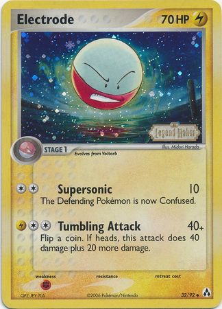 Electrode (32/92) (Stamped) [EX: Legend Maker] | Chromatic Games