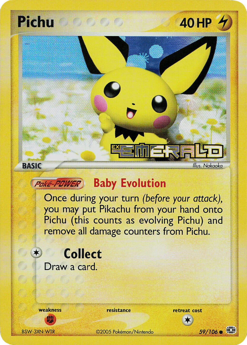 Pichu (59/106) (Stamped) [EX: Emerald] | Chromatic Games