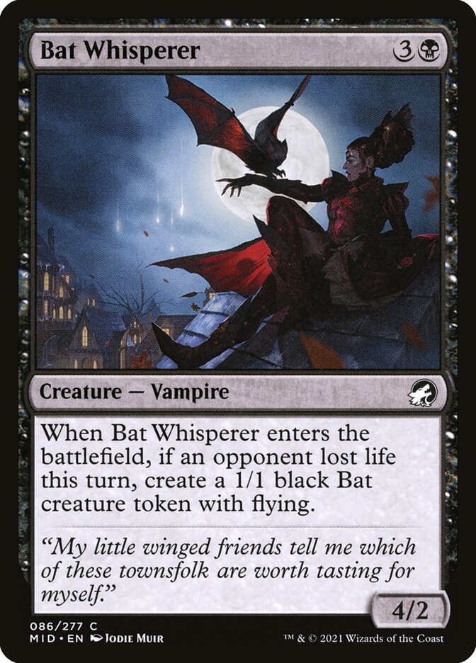 Bat Whisperer 86/277 (Innistrad: Midnight Hunt)  - Foil | Chromatic Games