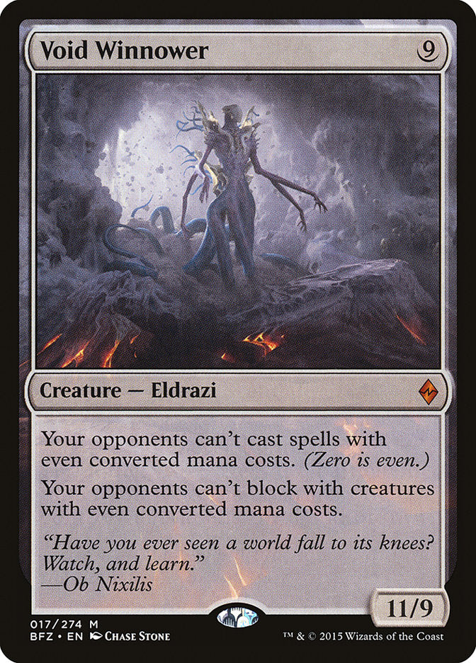 Void Winnower 17/274 (Battle for Zendikar)  | Chromatic Games