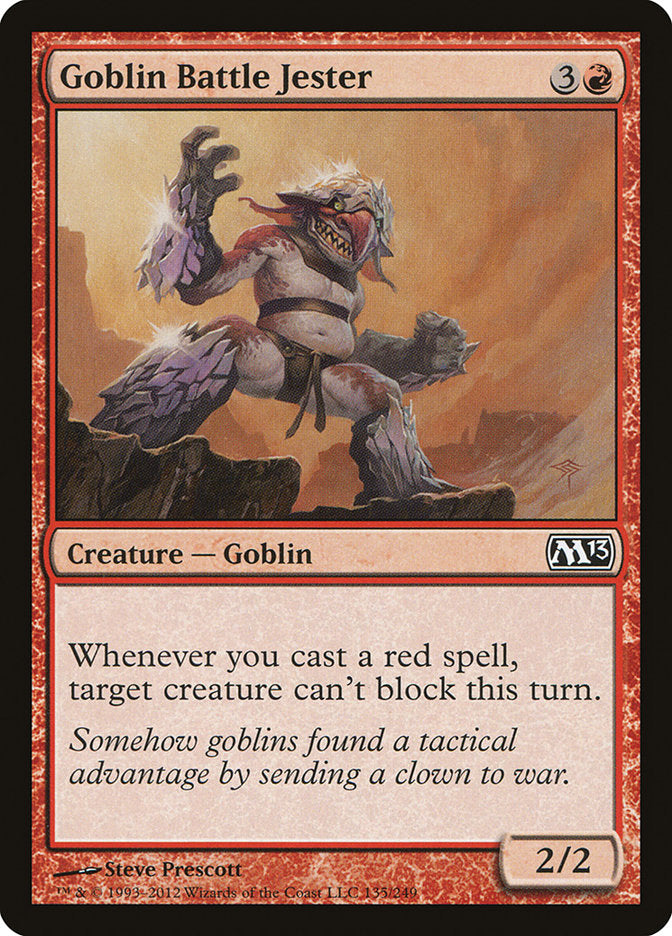 Goblin Battle Jester 135/249 (Magic 2013 (M13))  | Chromatic Games