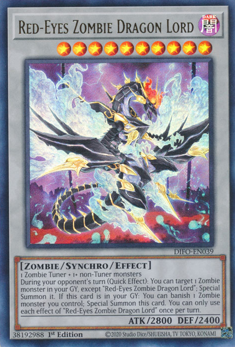 Red-Eyes Zombie Dragon Lord [DIFO-EN039] Ultra Rare | Chromatic Games