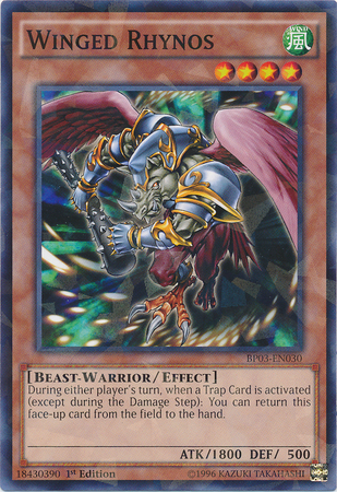 Winged Rhynos [BP03-EN030] Shatterfoil Rare | Chromatic Games