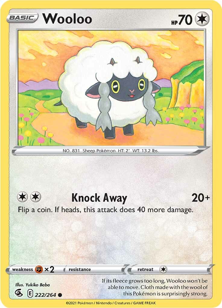 Wooloo (222/264) [Sword & Shield: Fusion Strike] | Chromatic Games