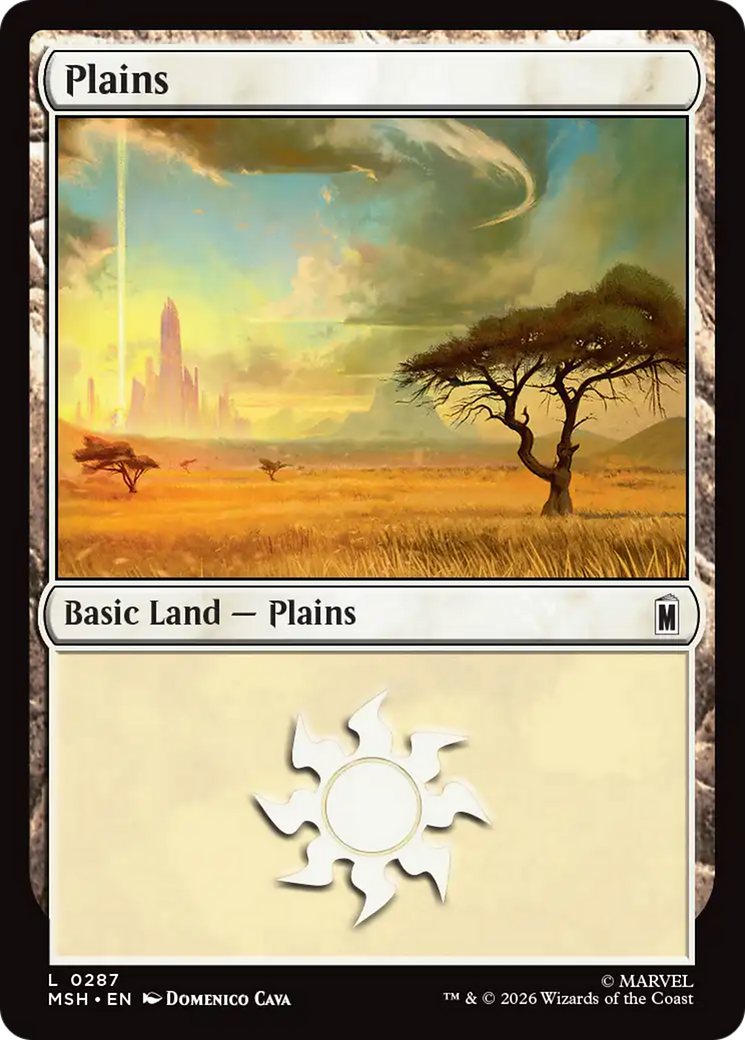 Plains (0287) [Marvel Super Heroes] | Chromatic Games