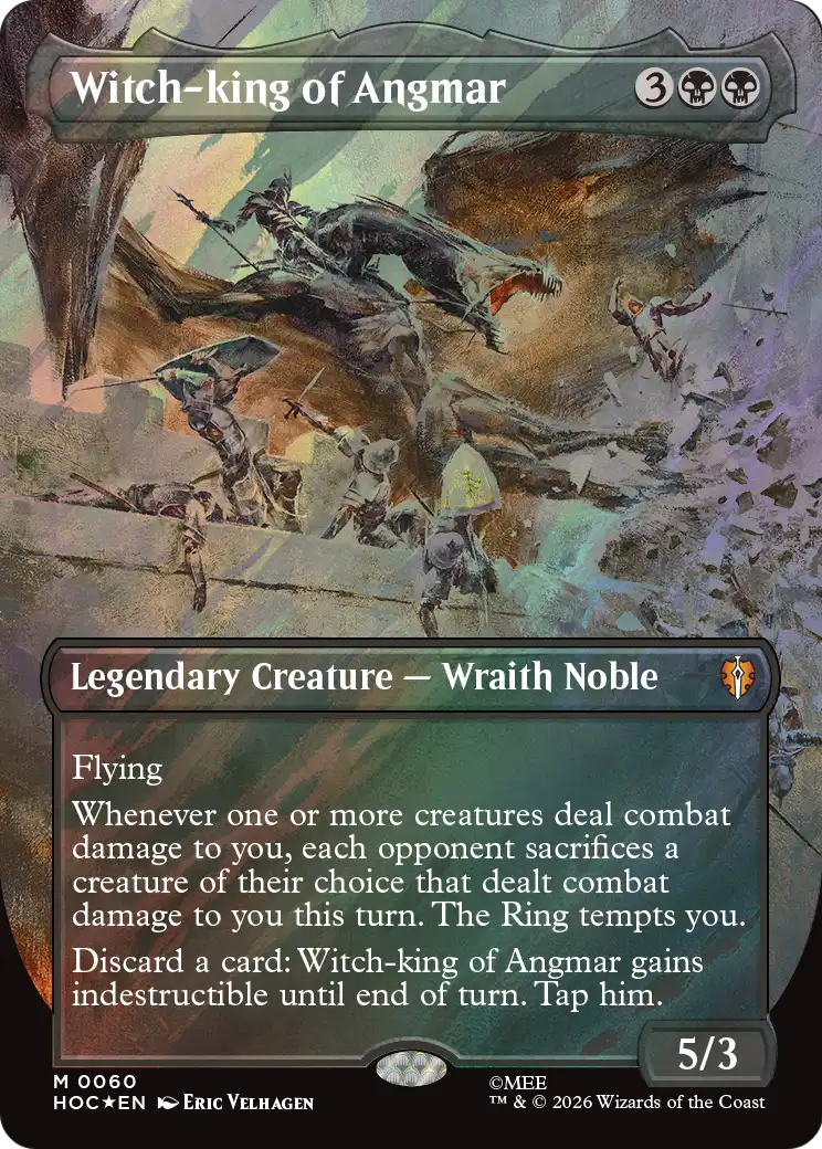 Witch-king of Angmar (Borderless) (Surge Foil) [The Hobbit: Eternal-Legal] | Chromatic Games