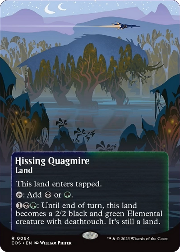 Hissing Quagmire (0064) (Borderless) [Edge of Eternities: Stellar Sights] | Chromatic Games