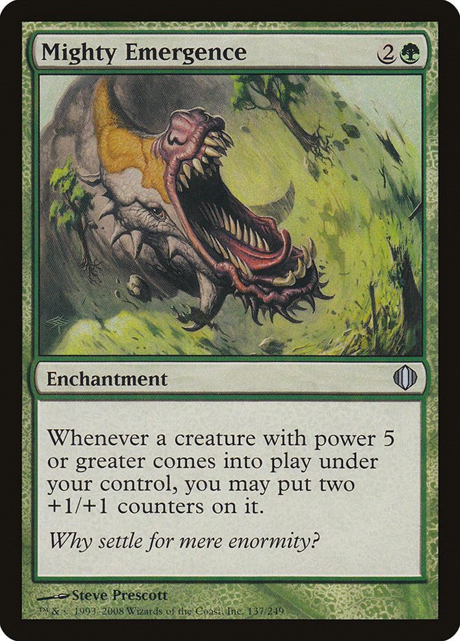 Mighty Emergence 137/249 (Shards of Alara)  - Foil | Chromatic Games