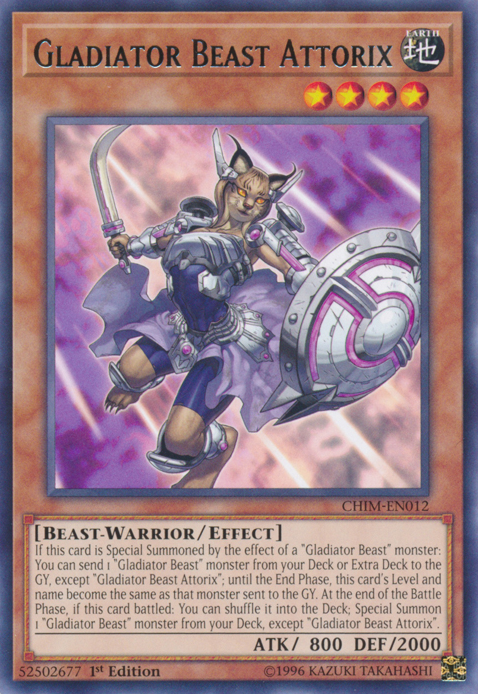 Gladiator Beast Attorix [CHIM-EN012] Rare | Chromatic Games