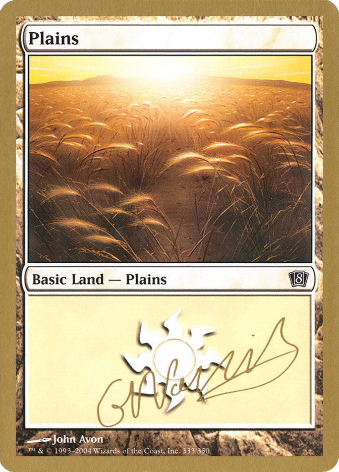 Plains (gn333) (Gabriel Nassif) [World Championship Decks 2004] | Chromatic Games