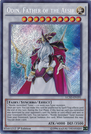 Odin, Father of the Aesir [LC5D-EN191] Secret Rare | Chromatic Games
