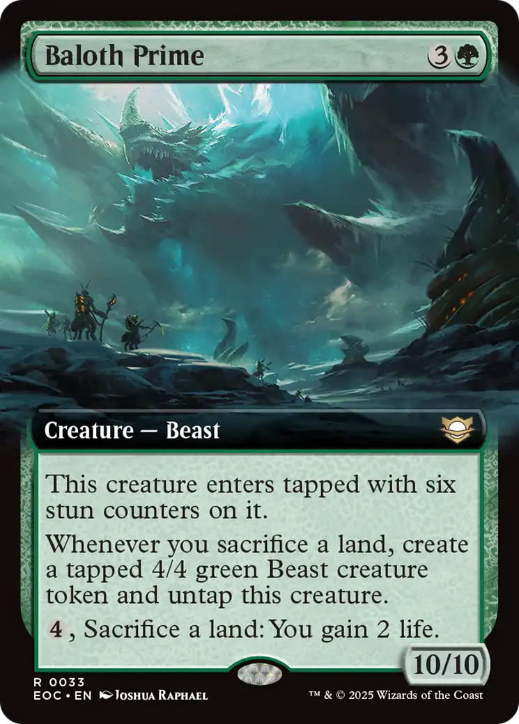 Baloth Prime (Extended Art) [Edge of Eternities Commander] | Chromatic Games