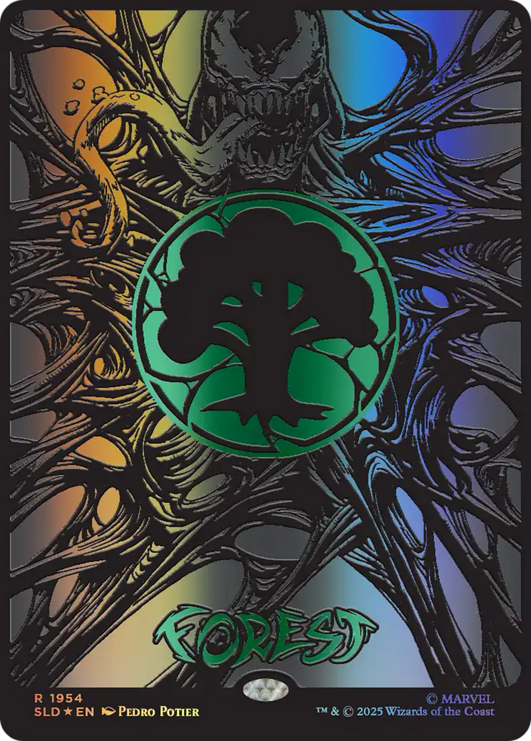 Forest (1954) (Raised Foil) [Secret Lair Drop Series] | Chromatic Games