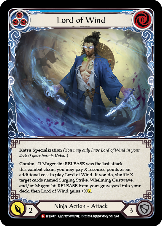 Lord of Wind [U-WTR081] (Welcome to Rathe Unlimited)  Unlimited Normal | Chromatic Games