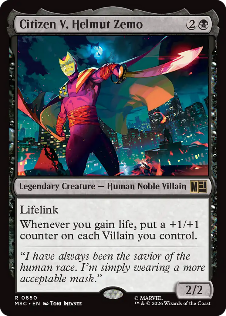 Citizen V, Helmut Zemo [Marvel Super Heroes Commander] | Chromatic Games