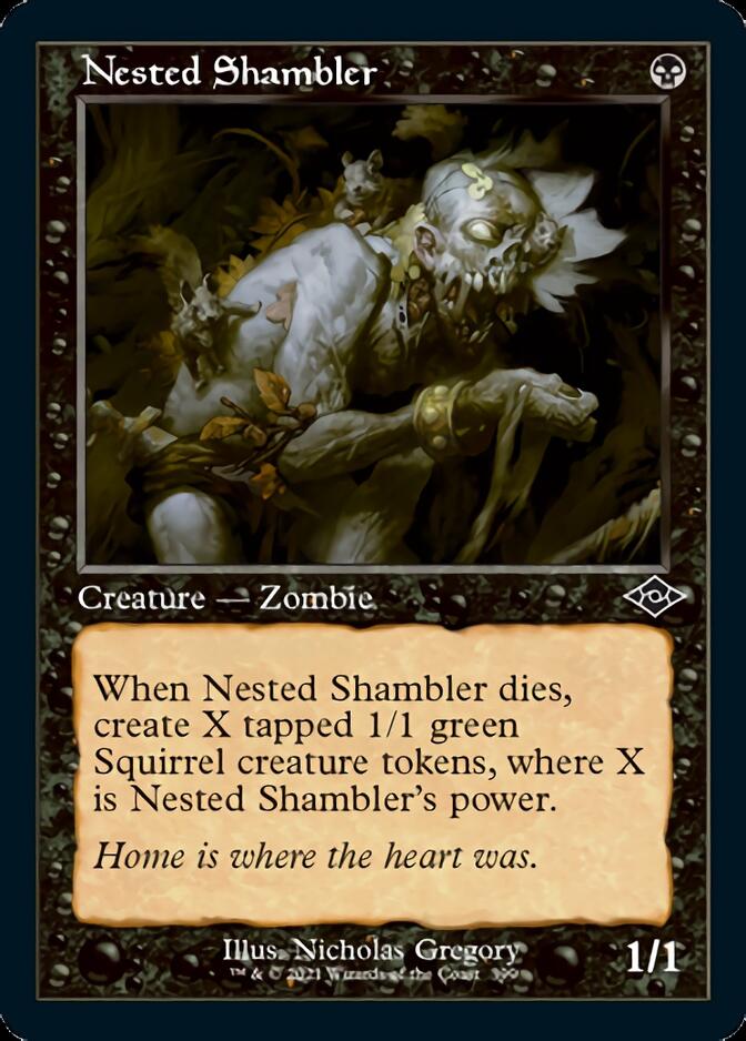 Nested Shambler (Retro Foil Etched) [Modern Horizons 2] | Chromatic Games