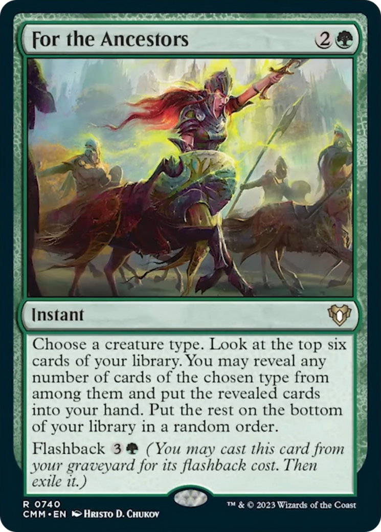 For the Ancestors [Commander Masters] | Chromatic Games