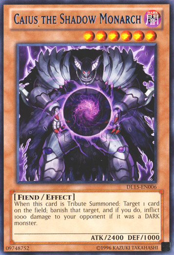 Caius the Shadow Monarch (Blue) [DL15-EN006] Rare | Chromatic Games