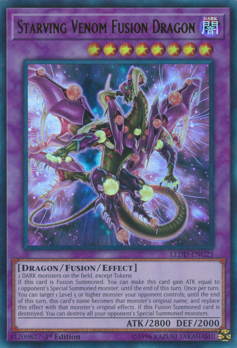 Starving Venom Fusion Dragon [LEDD-ENC25] Ultra Rare | Chromatic Games