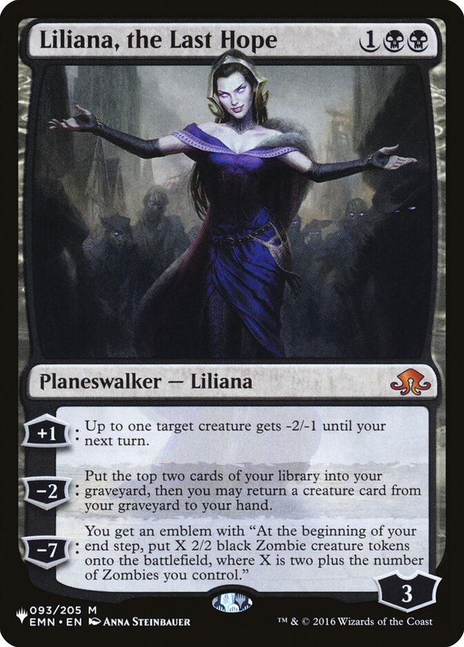 Liliana, the Last Hope [The List] | Chromatic Games